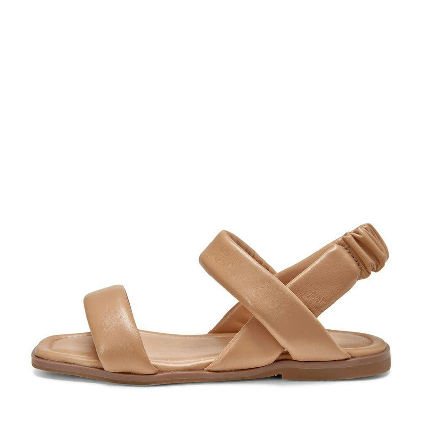 Anouk Square Toe Elastic Slingback Straps Sandals
