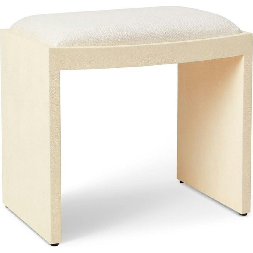 Shagreen Vanity Table and Stool Set
