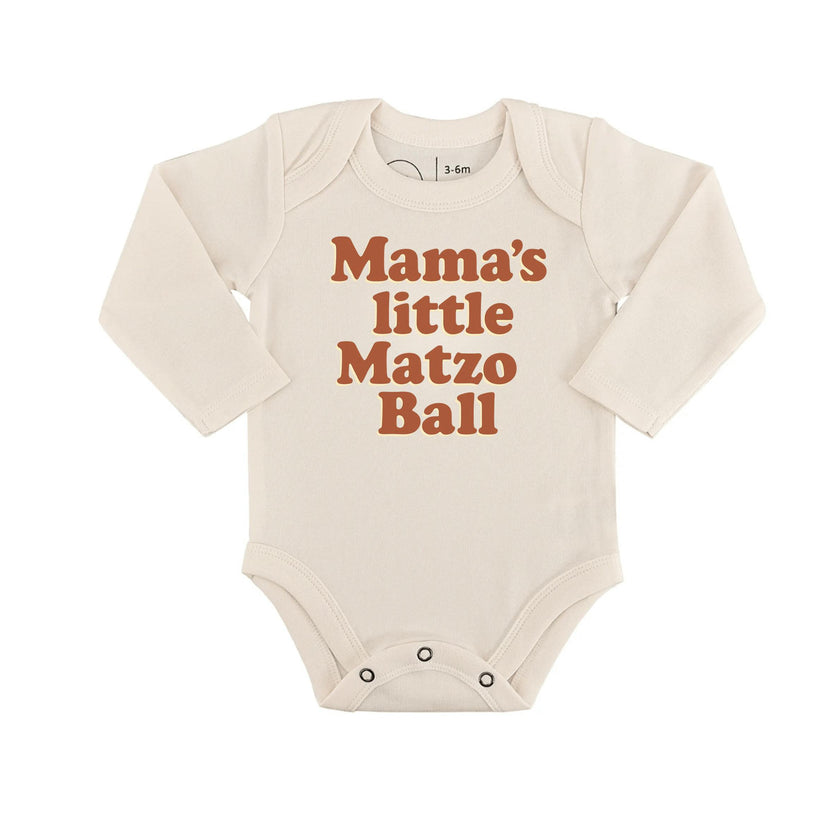 long sleeve graphic bodysuit | matzo ball