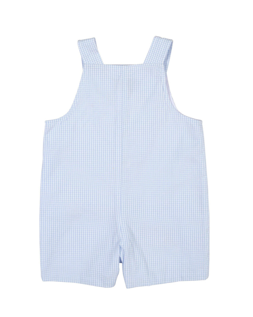 Check Seersucker Shortall With Golf Cart