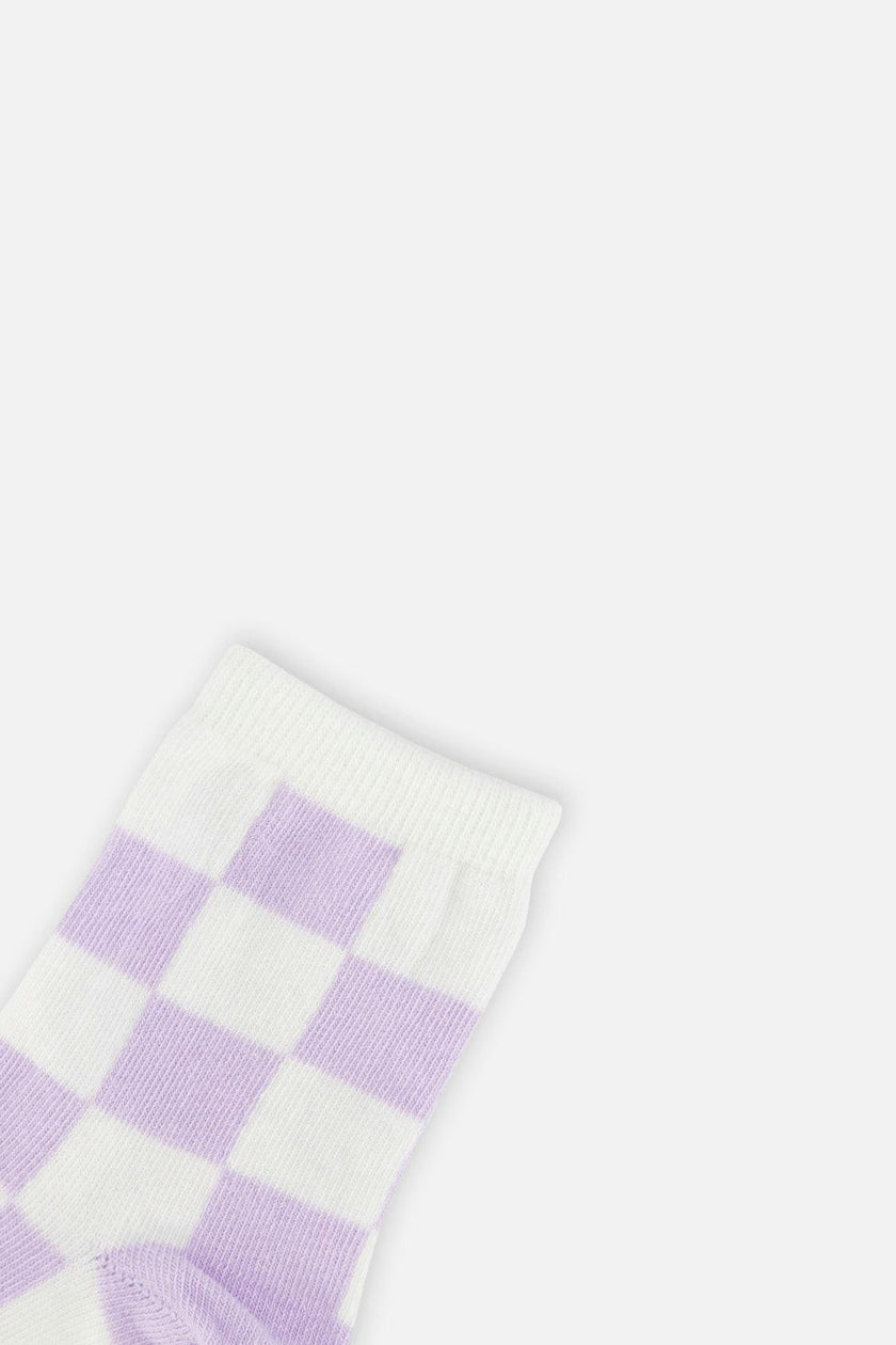 Socks (3 Pairs) Lavender, Pink, And White