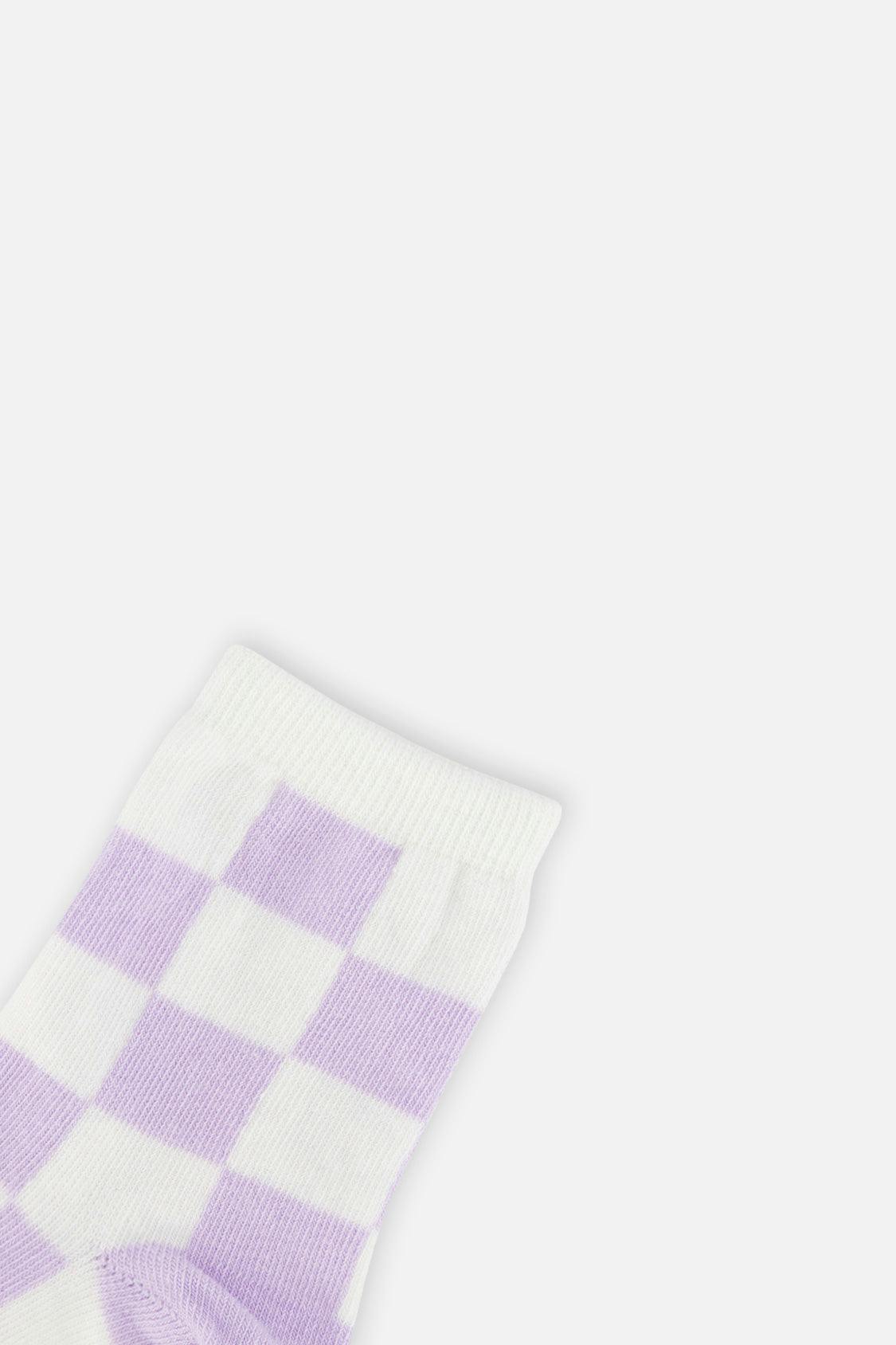 Socks (3 Pairs) Lavender, Pink, And White