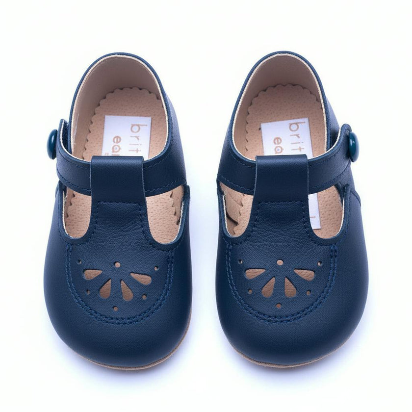 Robin British Pre-Walker Baby Shoes - So Navy