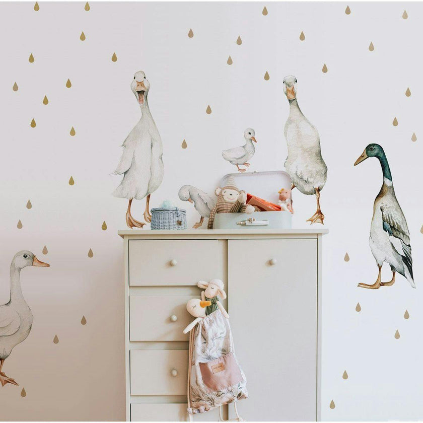 White Ducks Return To Innocence Wall Decal Set