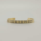 Women's "He Chose Me to Be His Mommy" Bracelet