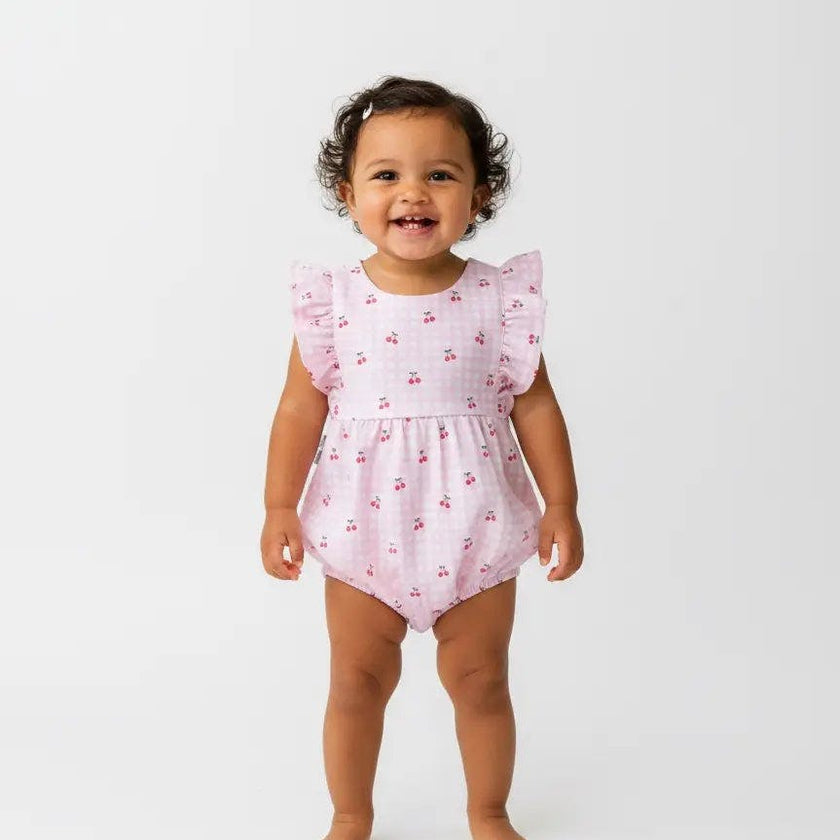 Lemons Pima Cotton Baby Bloomer w/ Cross Straps