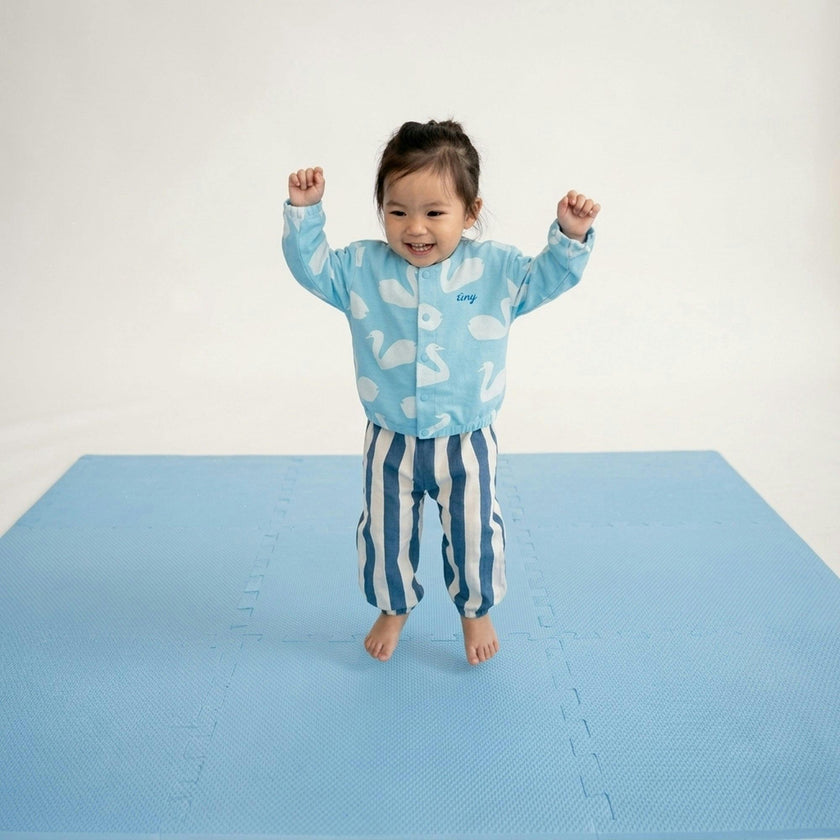 Classic Playmat | Cushioned Foam Puzzle mat for Babies & Toddlers - Slate