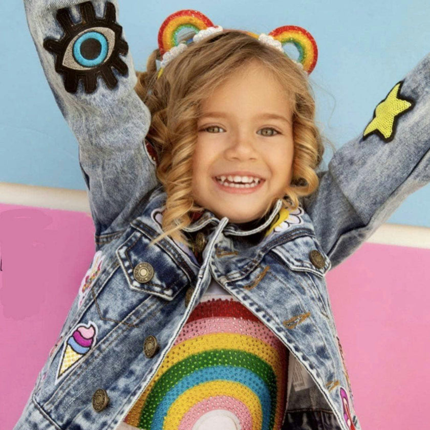 All About the Patch Crop Denim Jacket