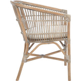 Olivia Rattan Accent Chair with Cushion