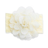 Multicolor Elastic Glitter Floral Headband Set