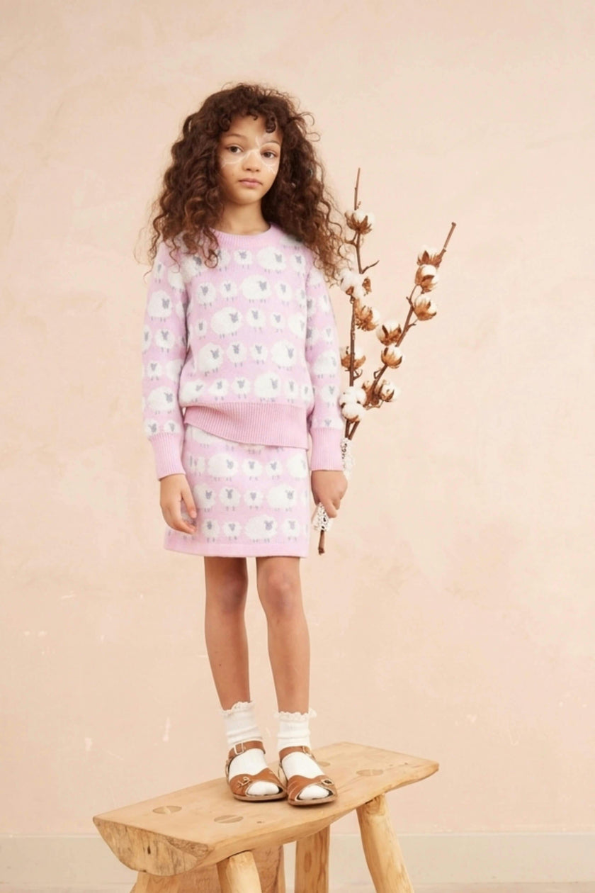 Little Bo Peep Skirt | Bubble Gum