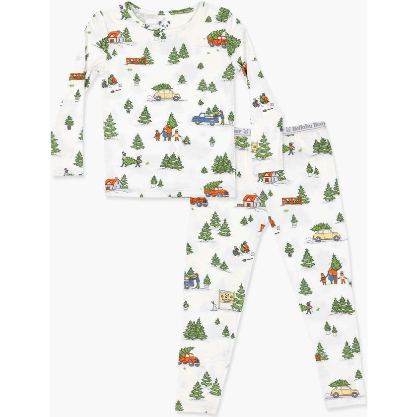 Christmas Tree Farm Bamboo Kids Pajamas