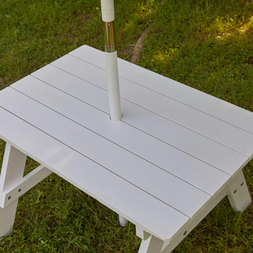 Wooden Outdoor Table & Bench