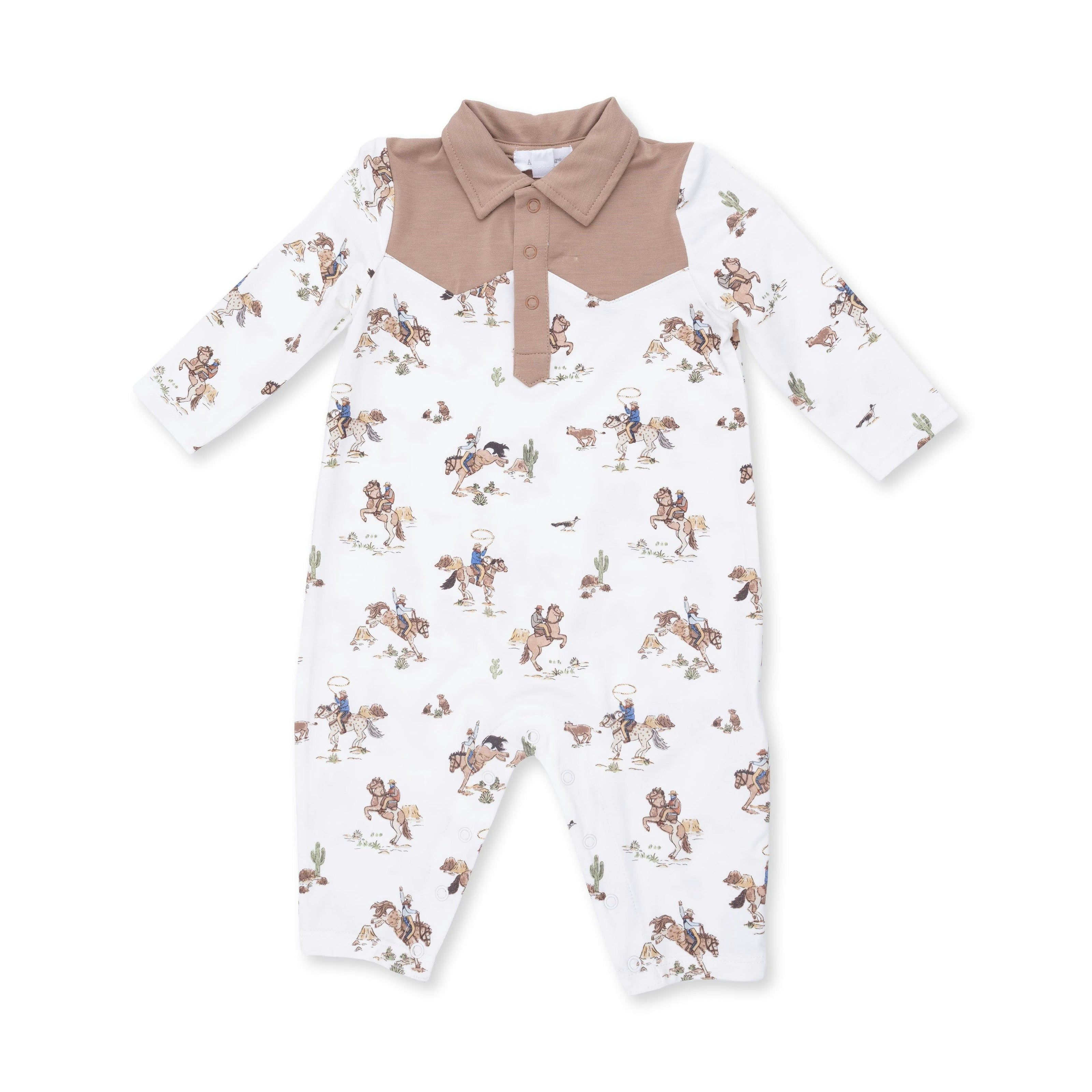 Horse Wrangler - Long Sleeve Cowboy Romper