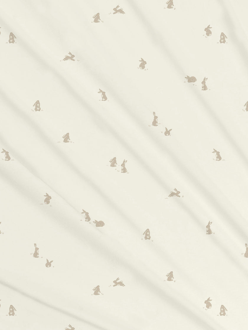 Swaddle Blanket | Bunny / Oat + Clay