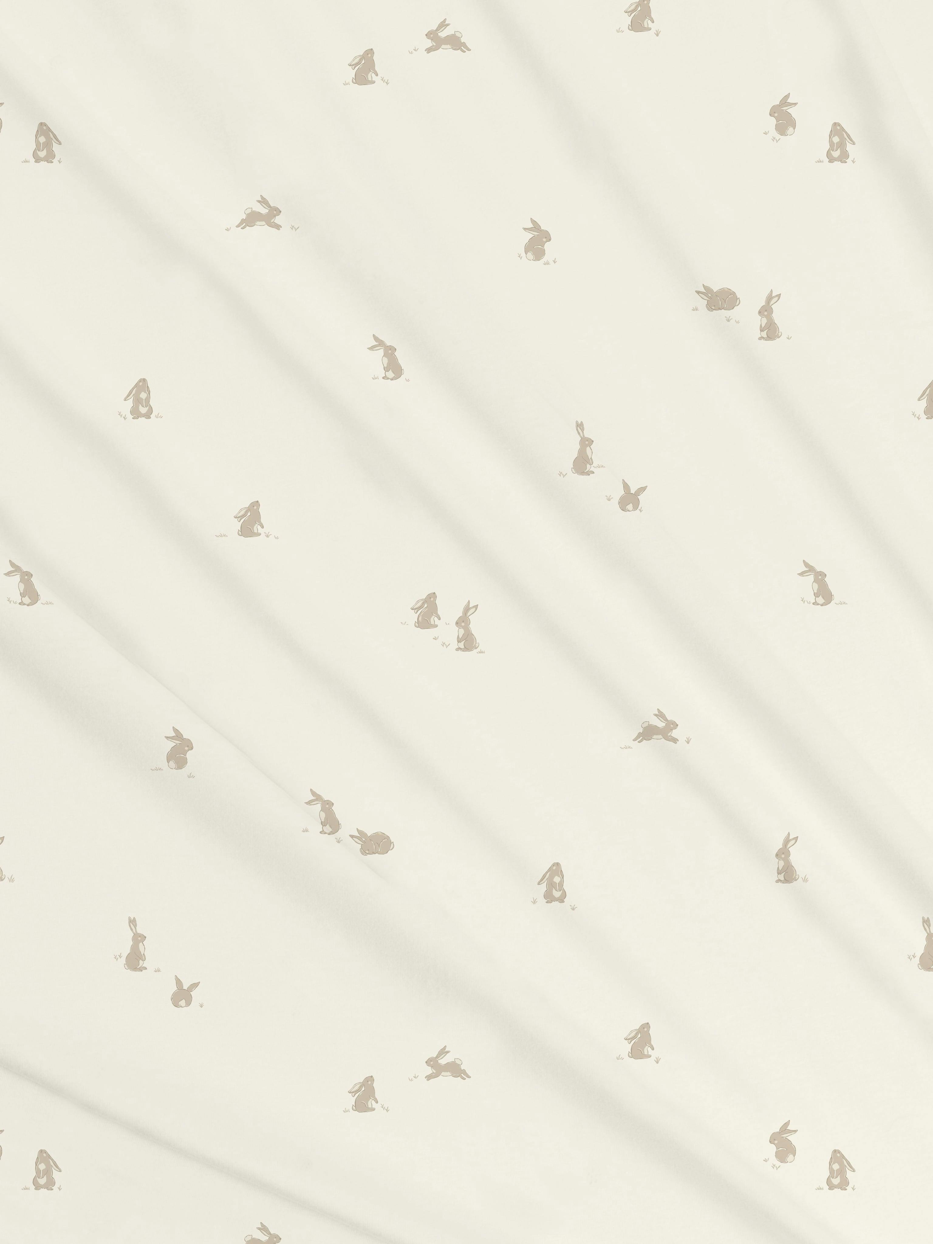 Swaddle Blanket | Bunny / Oat + Clay