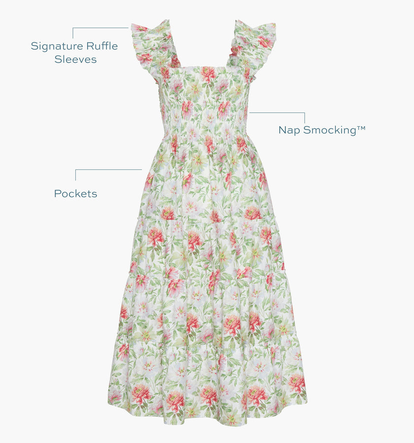 The Ellie Nap Dress - Peony Chintz