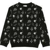 Girls Super Bubble Ribbed Crew Neck Sweater Top