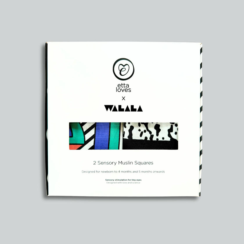 Etta Loves x Walala Studio 2-Pack Muslin Squares