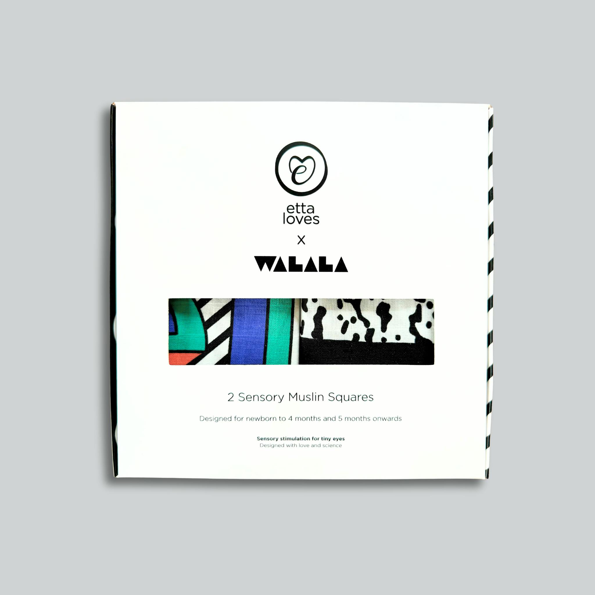 Etta Loves x Walala Studio 2-Pack Muslin Squares