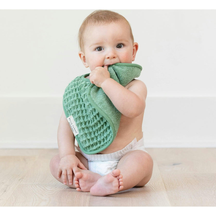 Reversible Bib + Burp Set Sea Foam