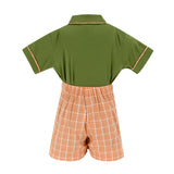 William Boy Polo Set - Orange Check