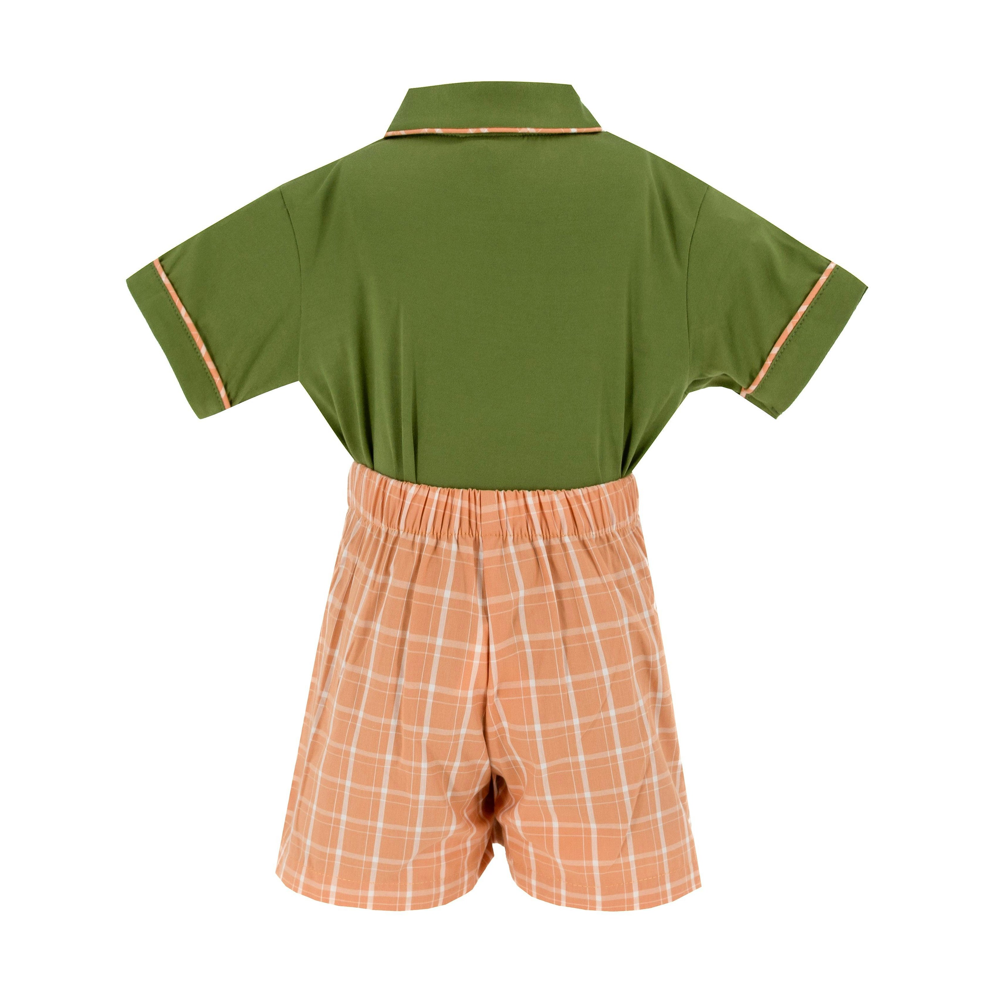 William Boy Polo Set - Orange Check