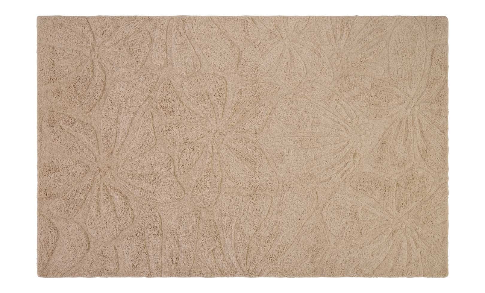 Floral Field Washable Wool Area Rug