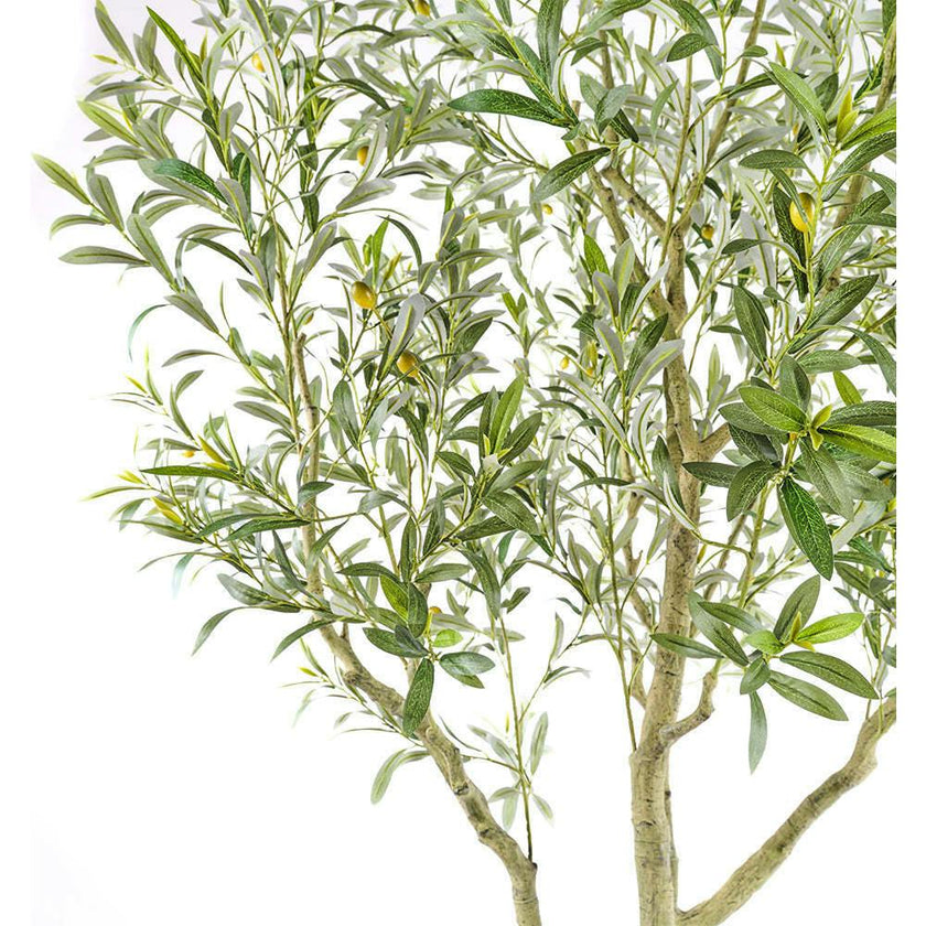 Artificial 7' Olive Tree with Artisan Mediterranean Planter