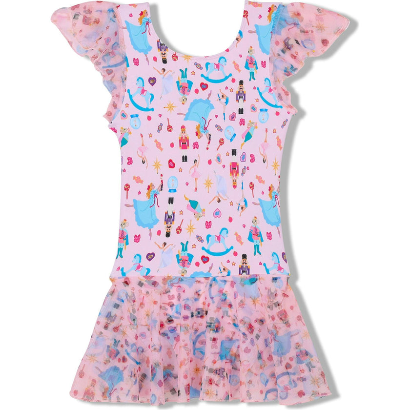Nutcracker Twirl Dress, Pink
