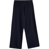 Wool Cashmere Cropped Wide Leg Track Pants