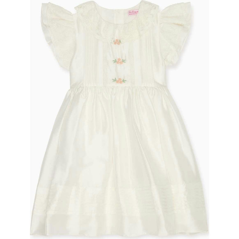 Ivory Lavinia Silk Ceremony Girl Dress