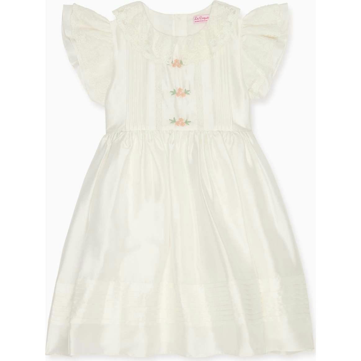 Ivory Lavinia Silk Ceremony Girl Dress