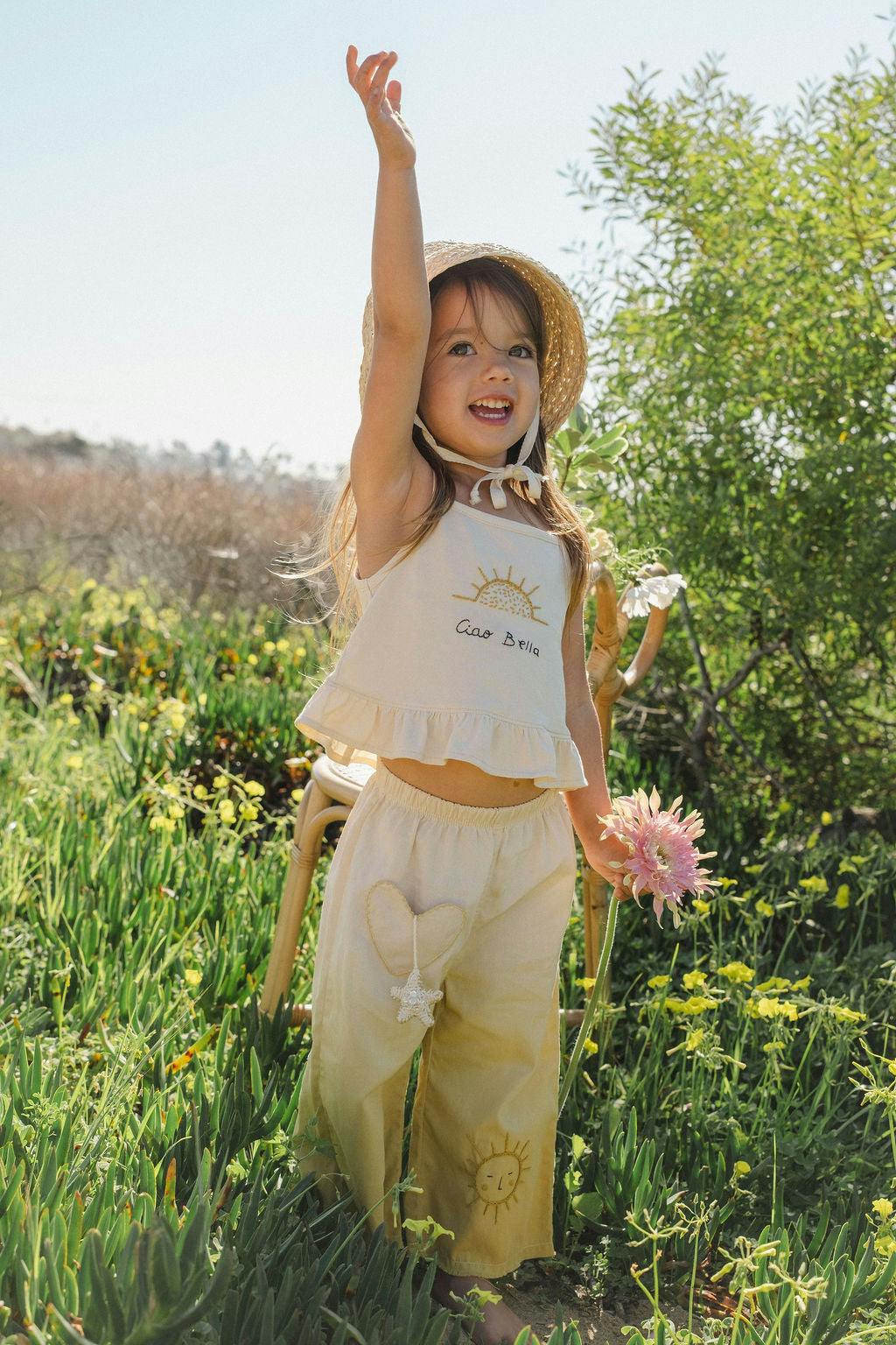 Wide-Leg Pant Set in Ciao Bella