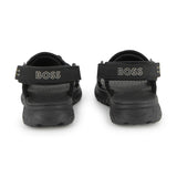 Black BOSS Sport Sandals