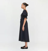 The Ophelia Dress - Black Cotton Voile