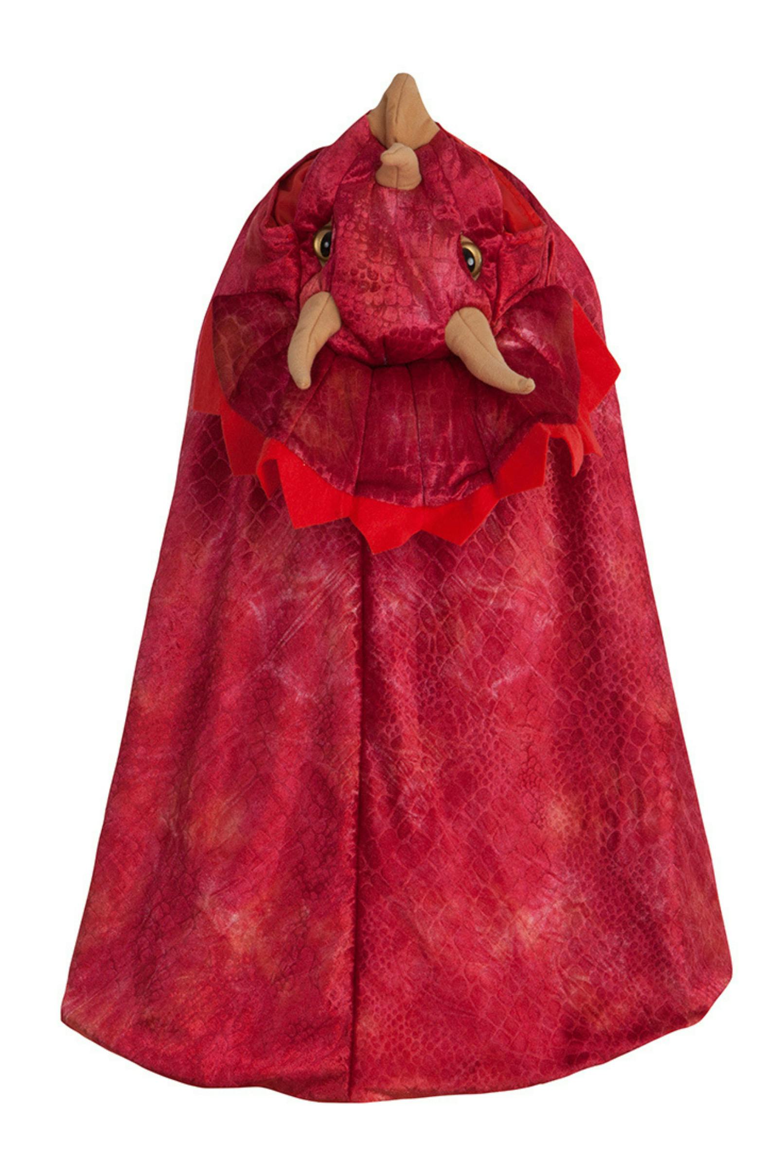 Triceratops Hooded Cape Size 4-5