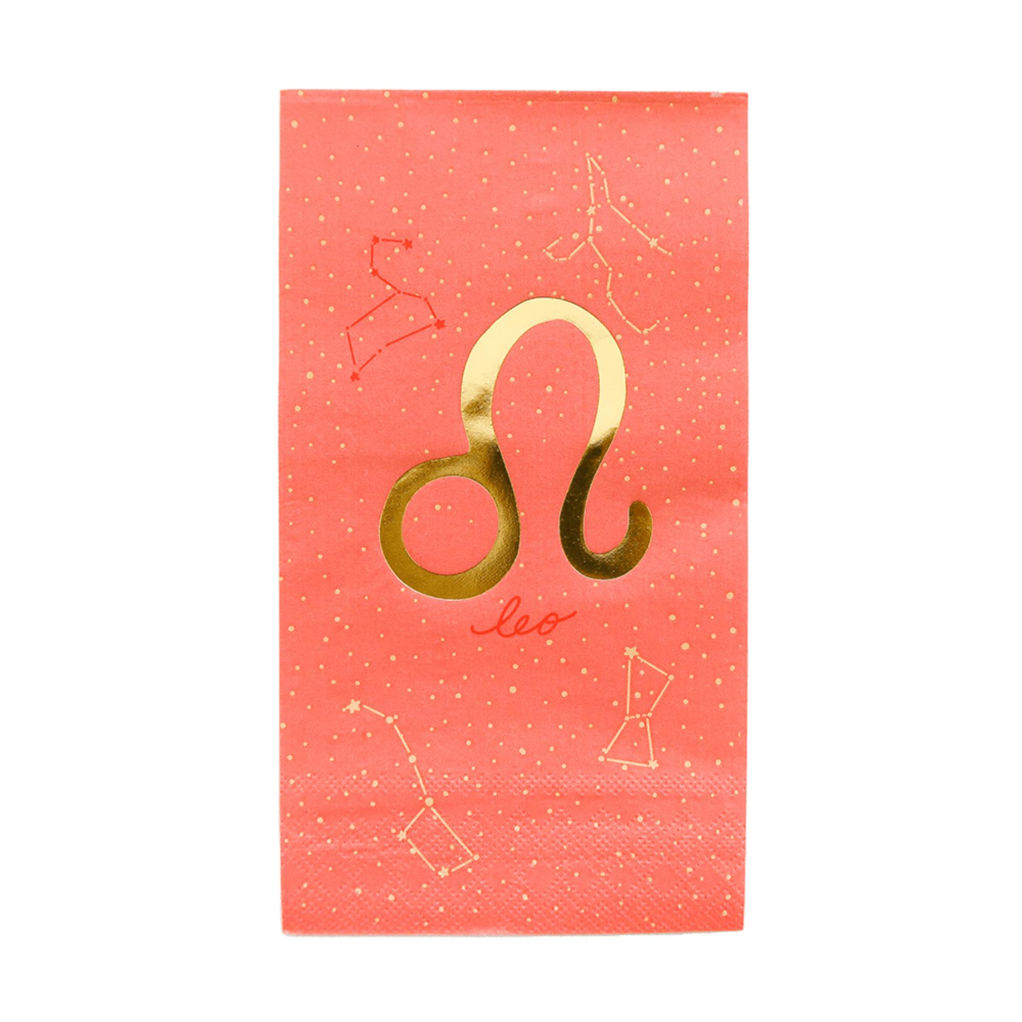 Zodiac Leo Guest Napkins