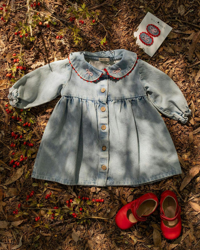 Clementine Dress in Denim Darling