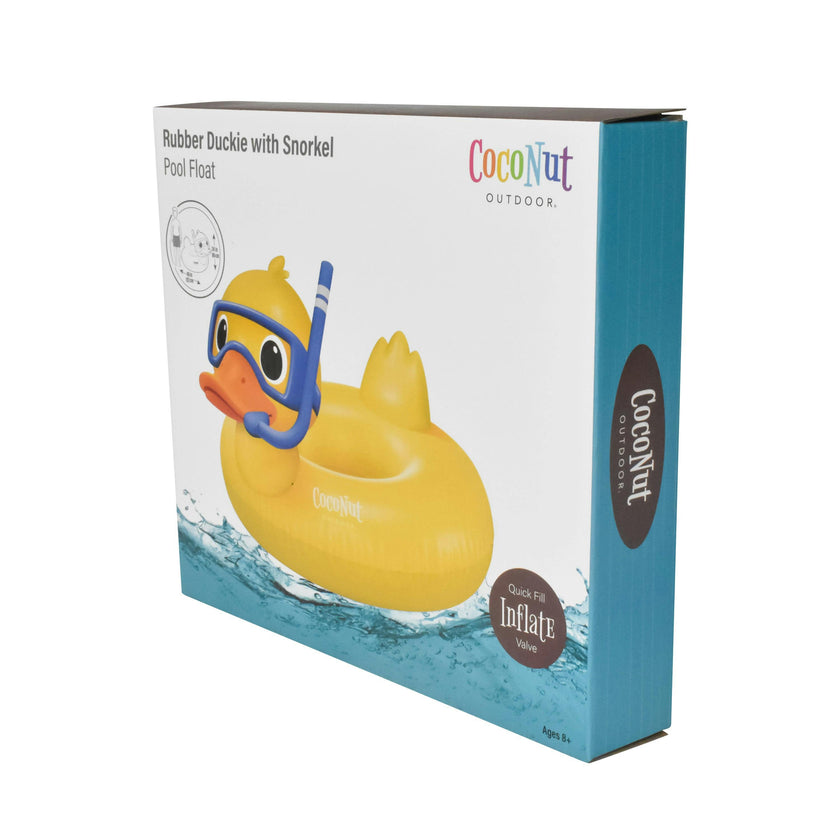 Rubber Duckie with Snorkel Pool Float