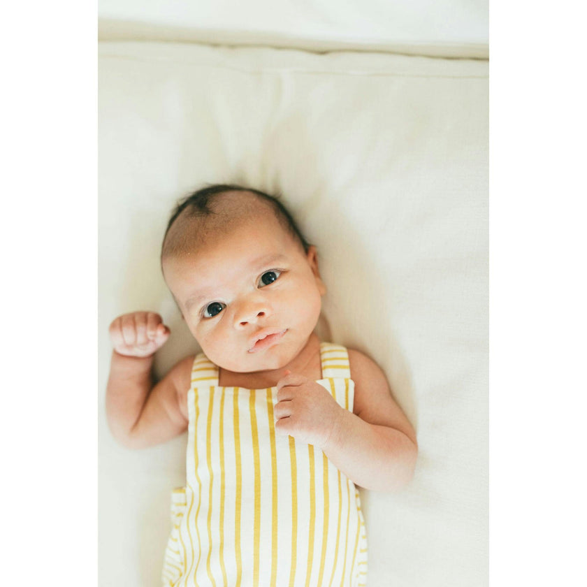 Criss-Cross Overall One-Piece, Yellow
