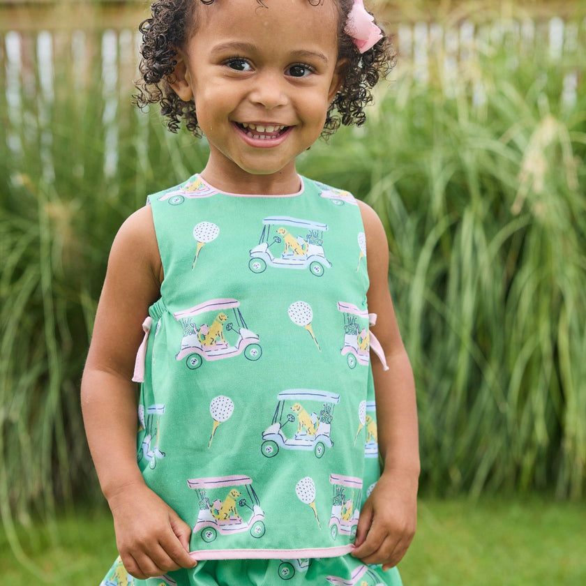 Lily Bloomer Set - Pink Paws on Par