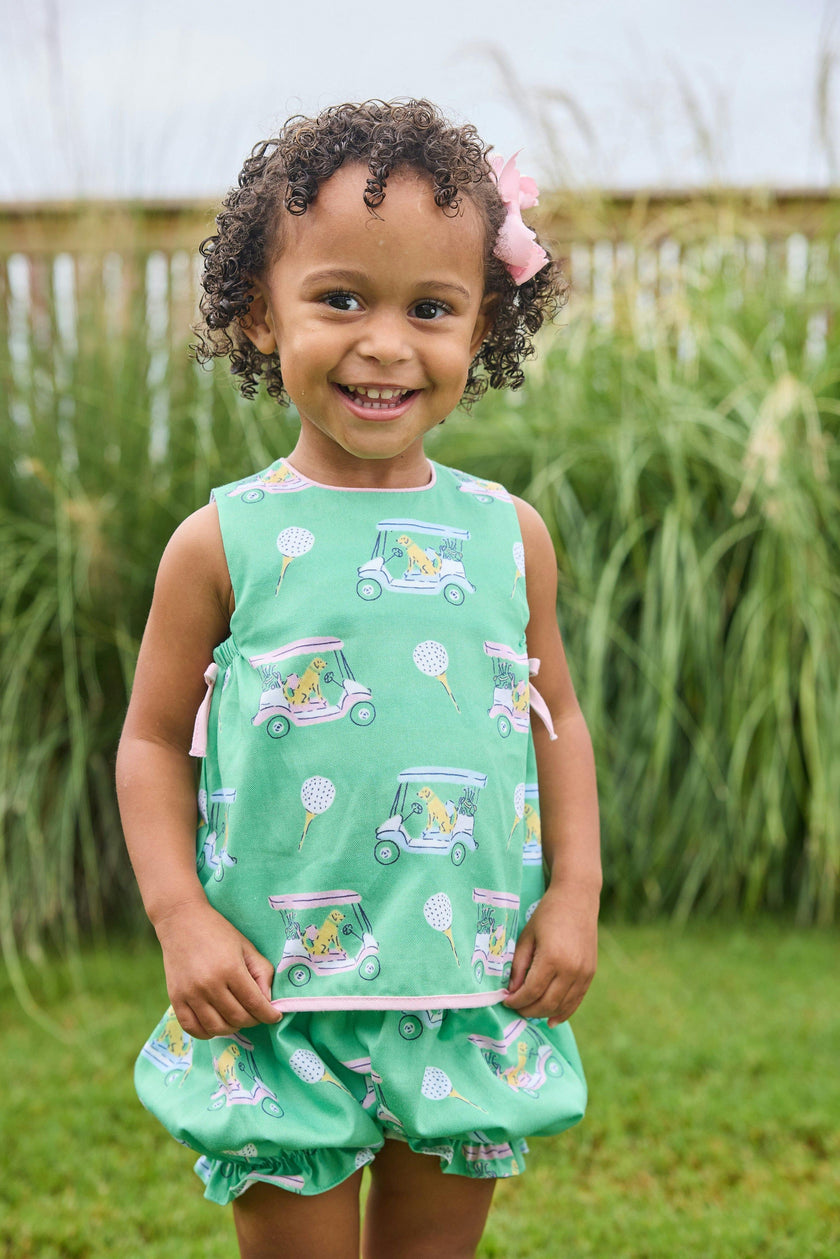 Lily Bloomer Set - Pink Paws on Par