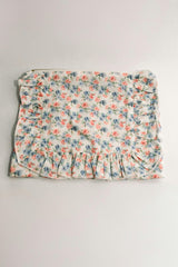 April Posies Timeless Floral Ruffle Zipper Pouch