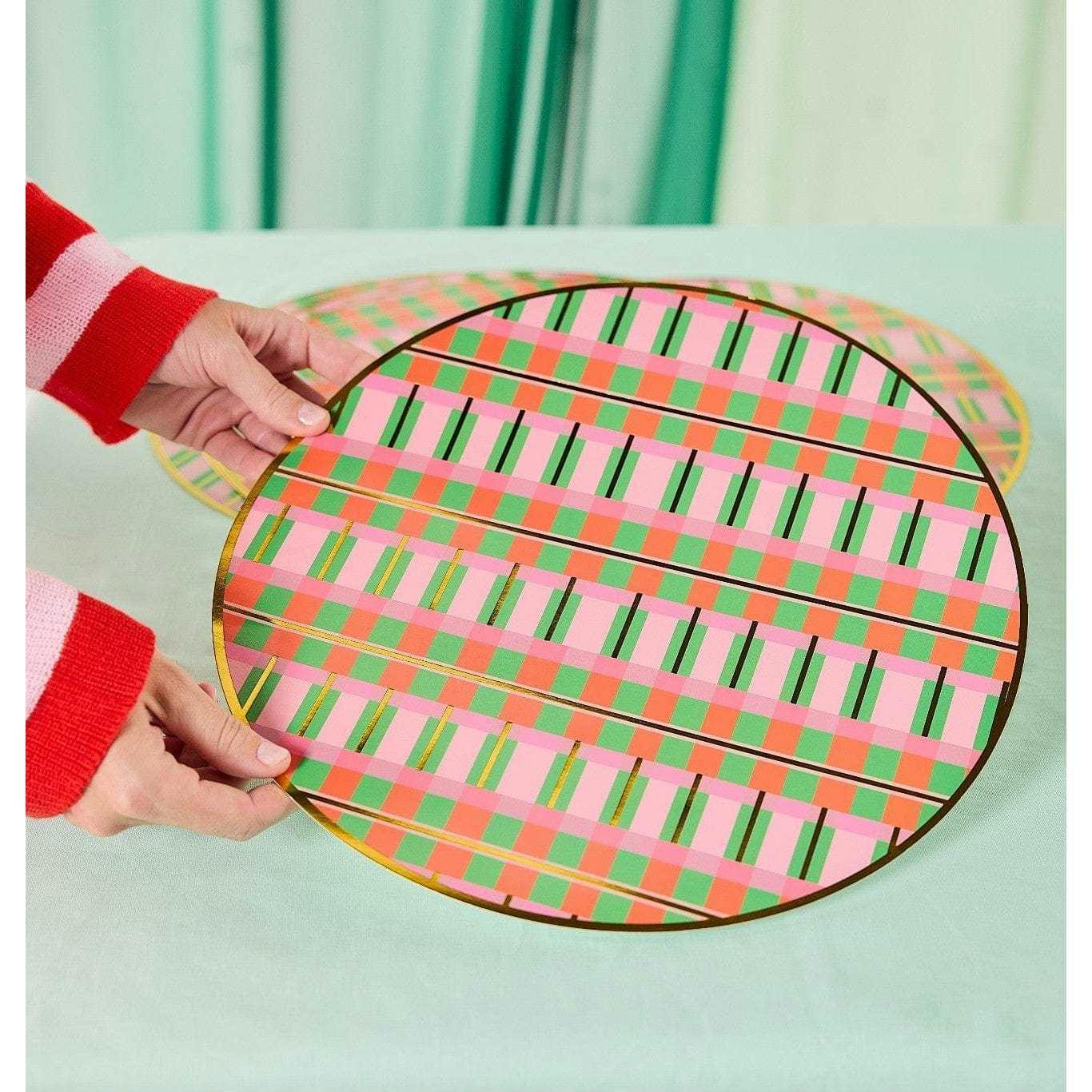 Christmas Plaid Holiday Placemats (10 count)