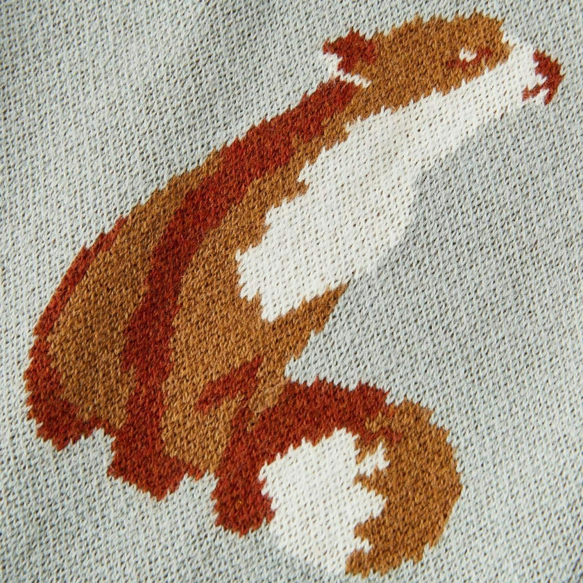 Knitted Birdseye Jacquard Sweatpants