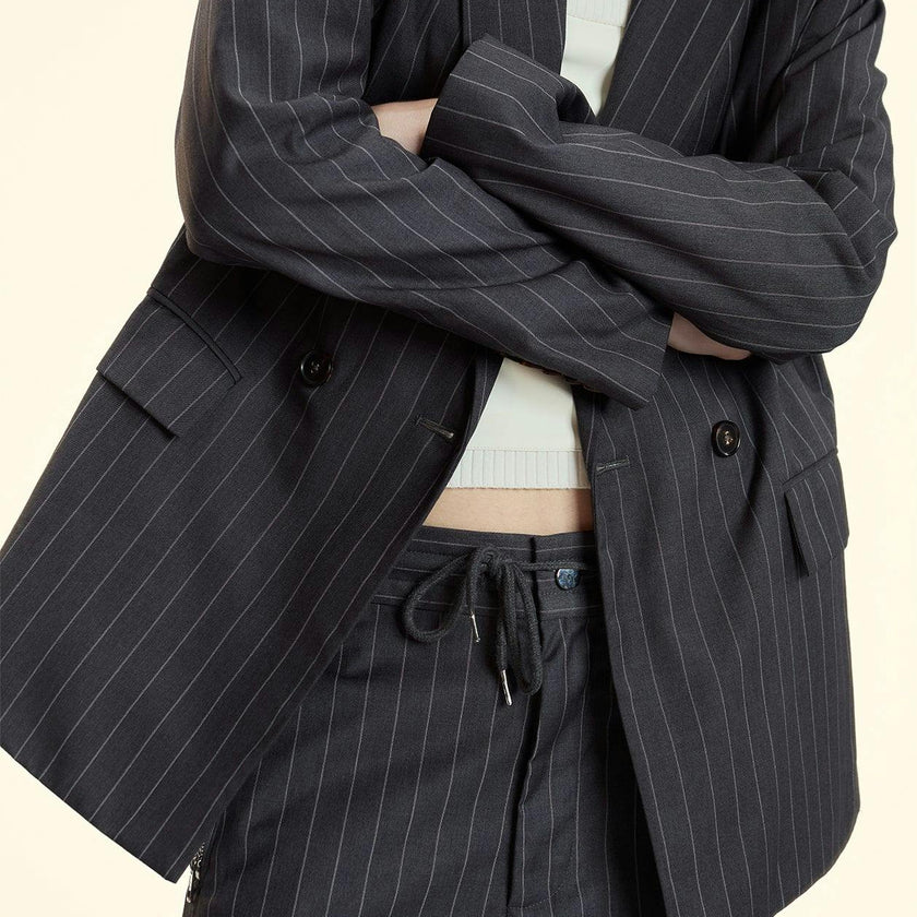 Pinstripe Blazer