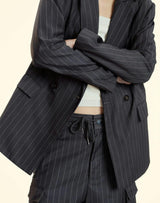 Pinstripe Blazer