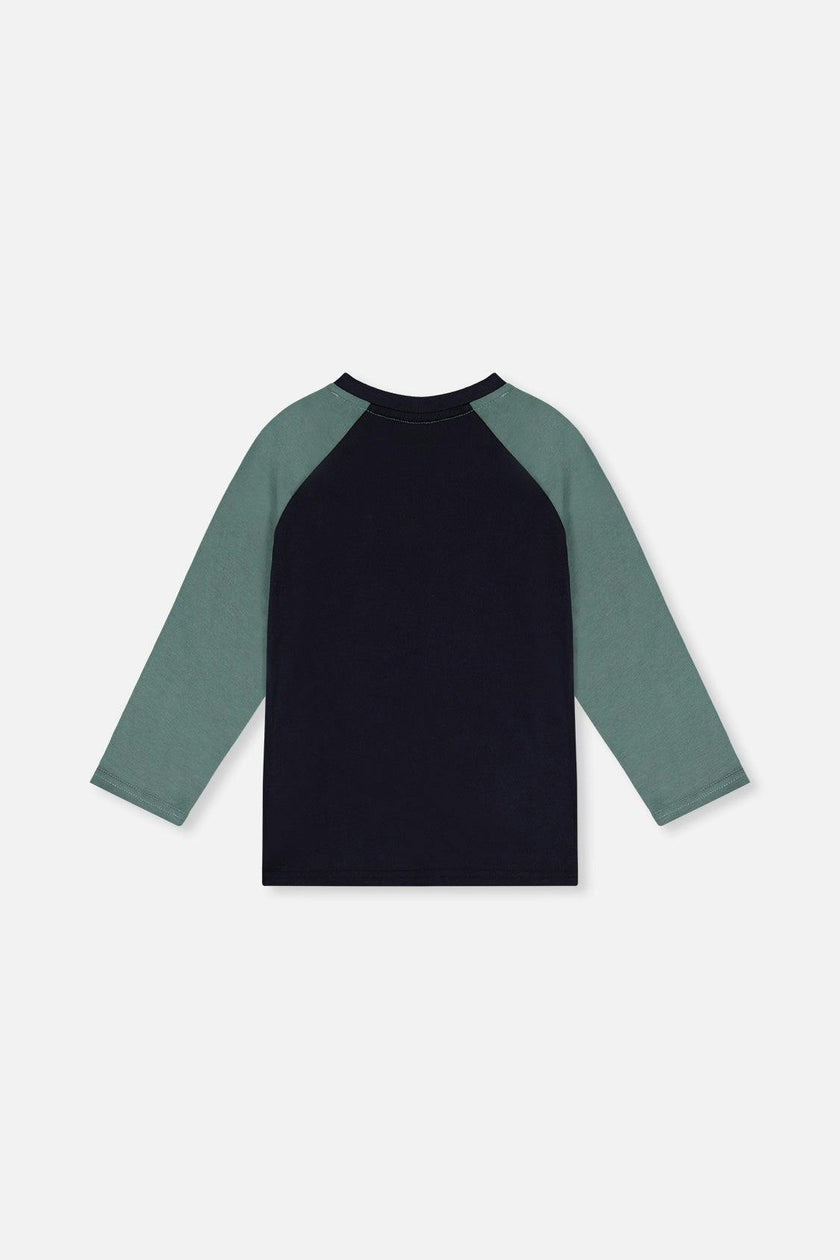 Raglan T-Shirt Dark Blue And Green