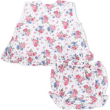 Cabbage Roses - Ruffle Back Top and Bloomer